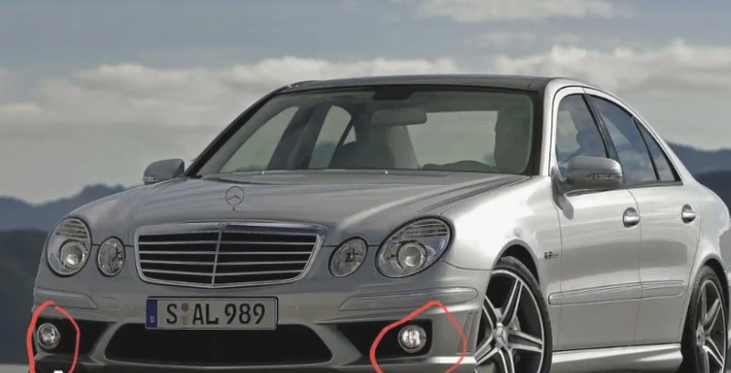 Галоген Mercedes w211 W204 AMG